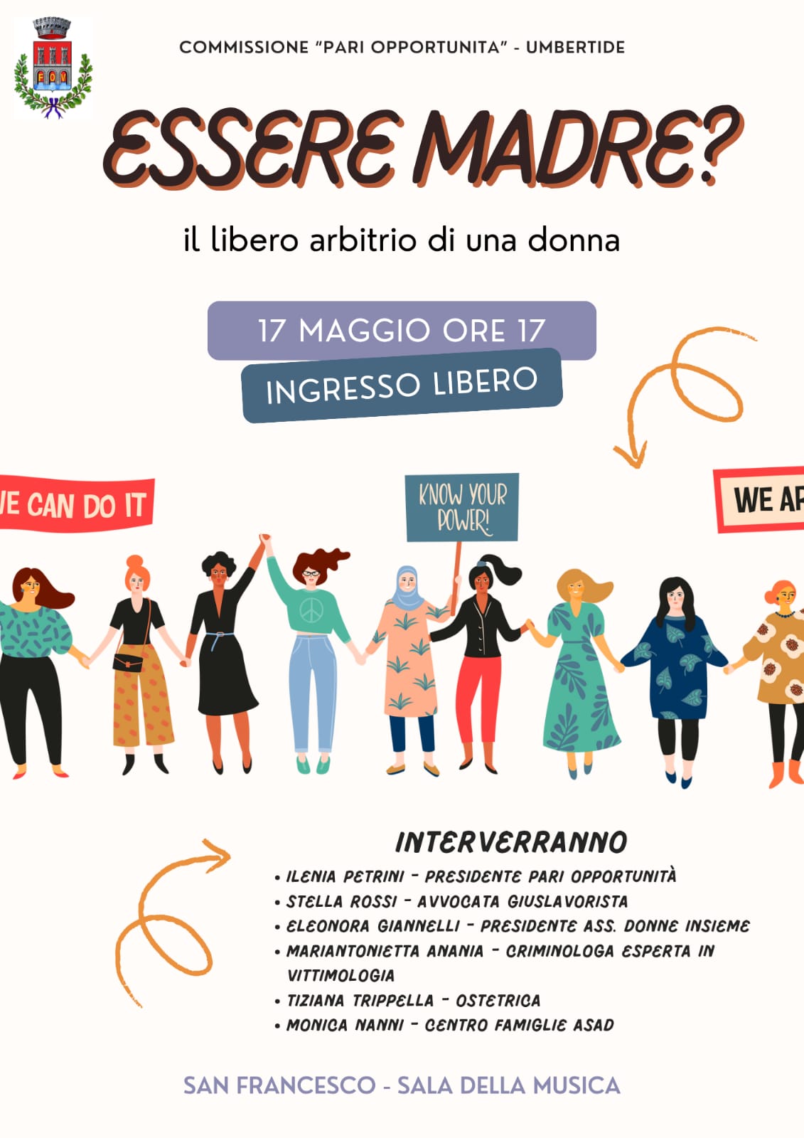 “ESSERE MADRE? IL LIBERO ARBITRIO DI UNA DONNA”: A UMBERTIDE UN INCONTRO SUL RUOLO MATERNO E LA SUA EVOLUZIONE