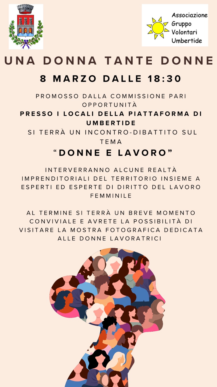 “UNA DONNA TANTE DONNE” – L’EVENTO DELL’8 MARZO A UMBERTIDE PER CELEBRARE LA GIORNATA INTERNAZIONALE DELLA DONNA