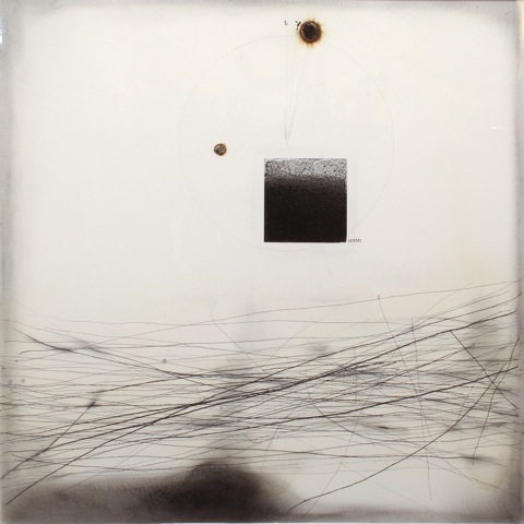 vibrazioni dell'etere, tecnica mista, 80 x 80 cm