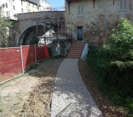 In fase di completamento gli interventi di ristrutturazione della scala e dell'accesso al Parco fluviale del Tevere