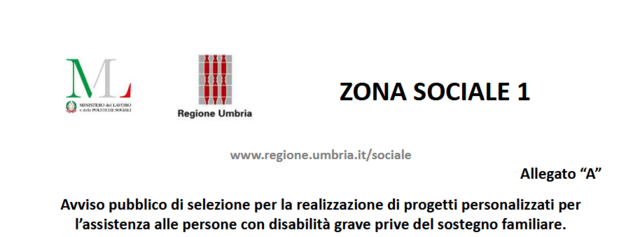 Avviso pubblico di selezione per la realizzazione di progetti personalizzati per l’assistenza alle persone con disabilità grave prive del sostegno familiare